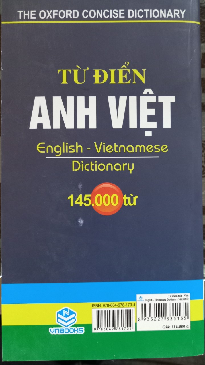 Từ điển Anh - Việt - 145.000 từ