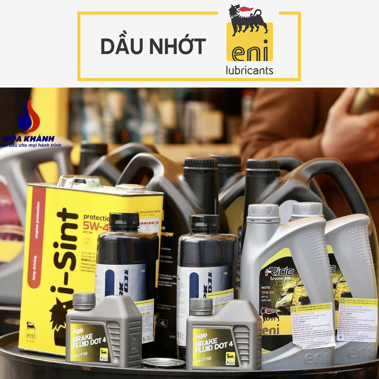 Dầu nhớt xe máy tổng hợp cao cấp eni i-Ride Aprilia racing 10W-60