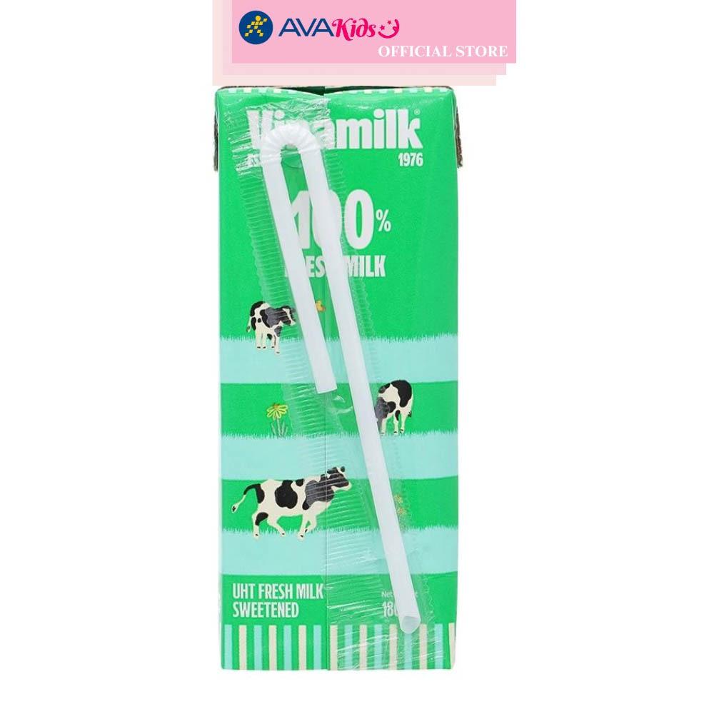 Thùng 48 hộp sữa tươi tiệt trùng Vinamilk có đường 180 ml (từ 1 tuổi)