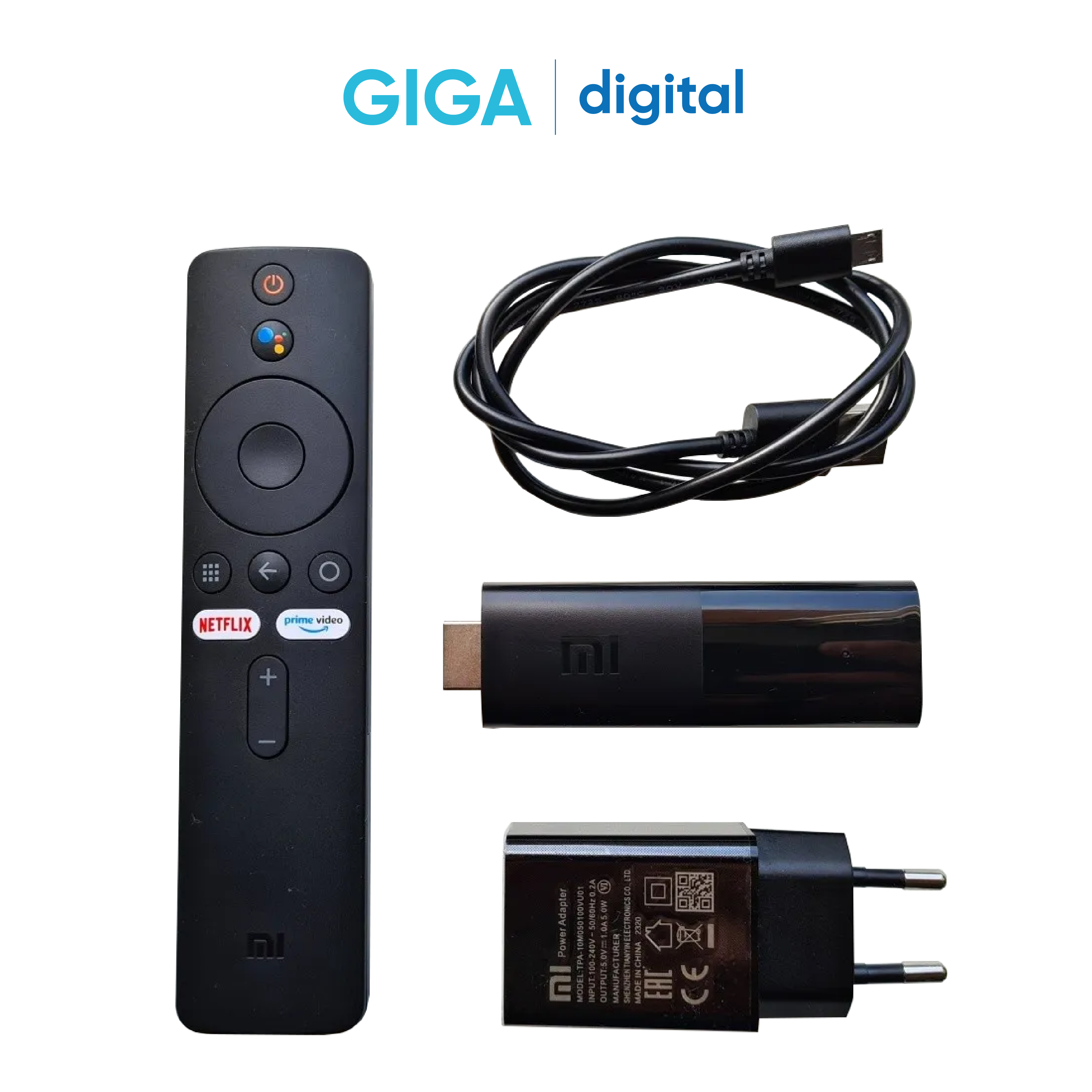 Điều khiển Tivi  Xiaomi Mi TV Stick 4K - RAM 2G siêu mượt - Bản Quốc Tế Tiếng Việt tìm kiếm giọng nói