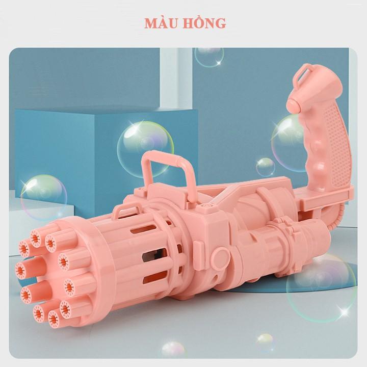 MÁY BẮN BONG BÓNG XÀ PHÒNG 10 NÒNG SIÊU MẠNH ( Tặng kèm 01 lọ xà phòng + tặng pin )