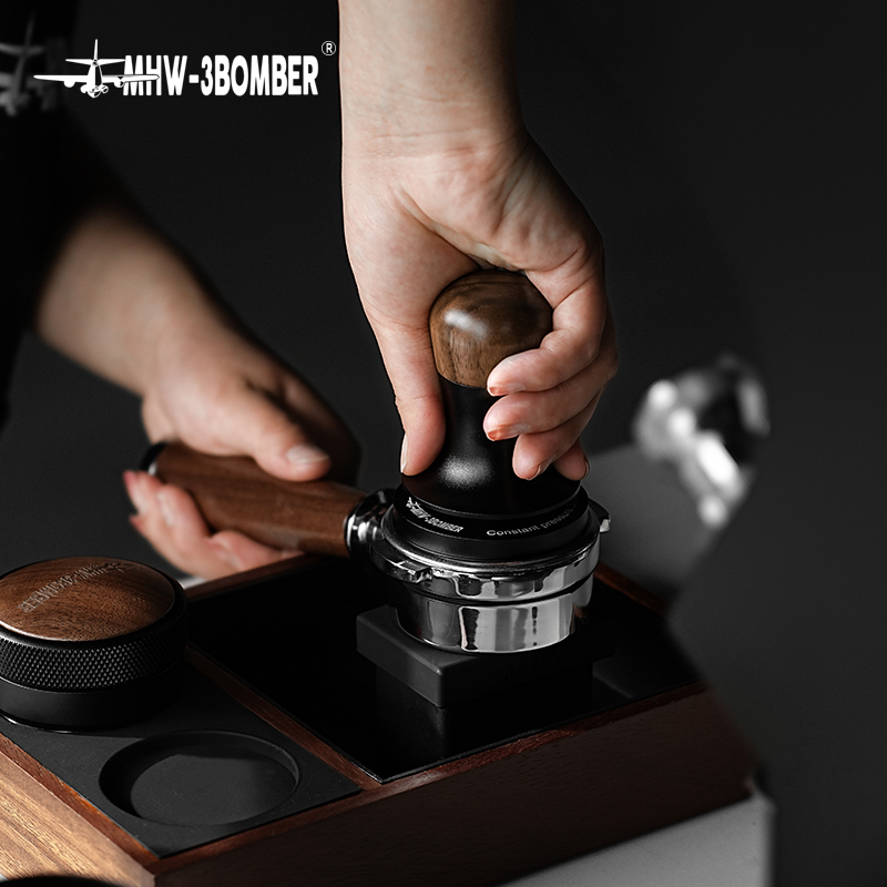 Tamper Nén Cà Phê Gỗ Óc Chó 51mm/ 53mm/58.35mm MHW-3BOMBER | FLASH CONSTANT PRESSURE TAMPER