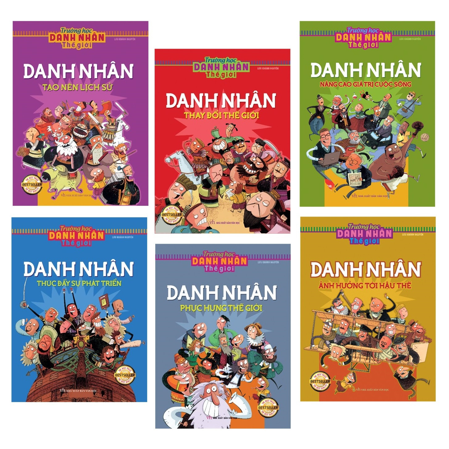 Combo 6 cuốn Trường Học Danh Nhân Thế Giới - Danh Nhân Thúc Đẩy Sự Phát Triển + Danh Nhân Phục Hưng Thế Giới + Danh Nhân Tạo Nên Lịch Sử + Danh Nhân Thay Đổi Thế Giới + Danh Nhân Nâng Cao Giá Trị Cuộc Sống + Danh Nhân Ảnh Hưởng Tới Hậu Thế