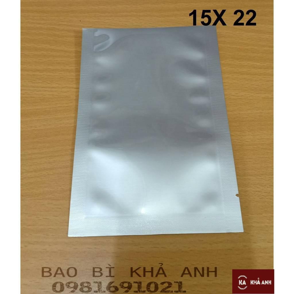 1kg TÚI 3 BIÊN Bạc Hàn Nhiệt Túi ép miệng 2 mặt MÀU BẠC