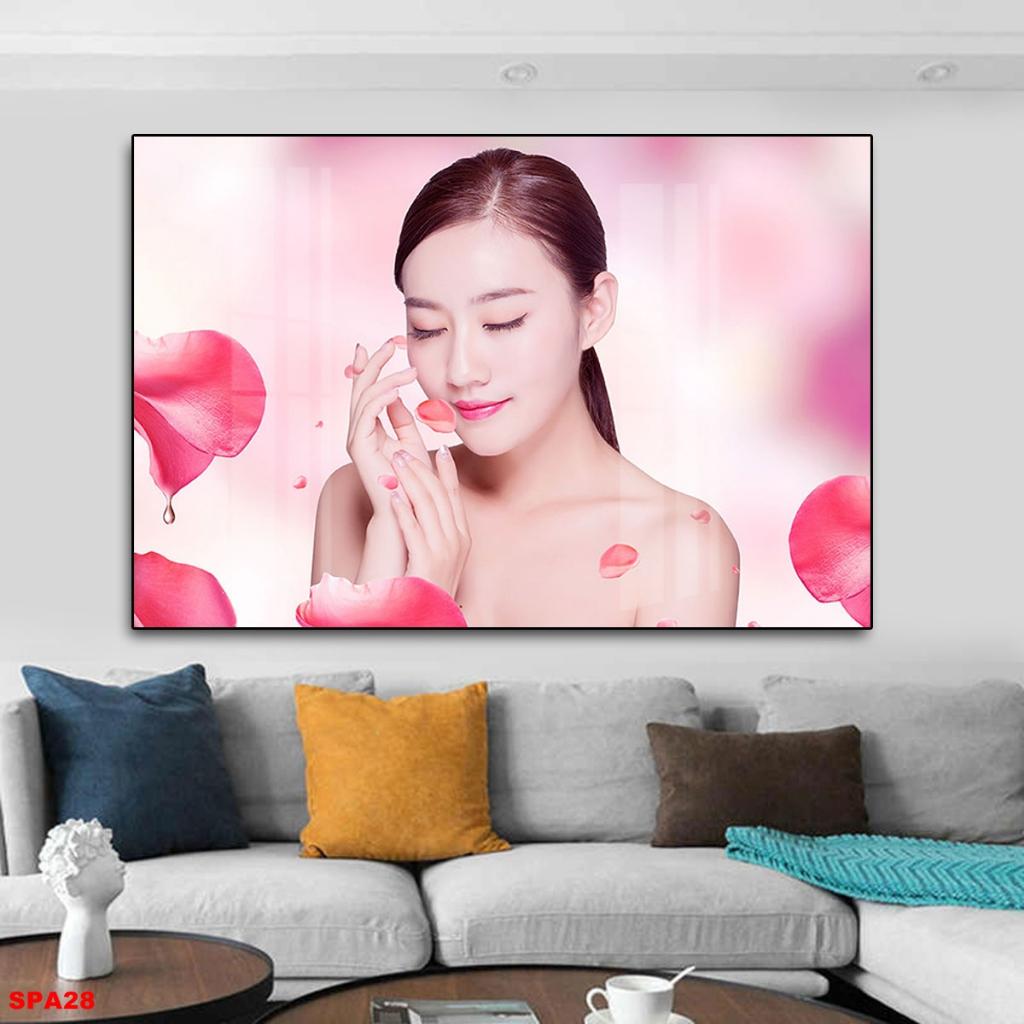 Tranh Tráng Gường 3D Trang trí nội thất SPA, Thẩm mỹ viện, Chăm sóc da TCD05
