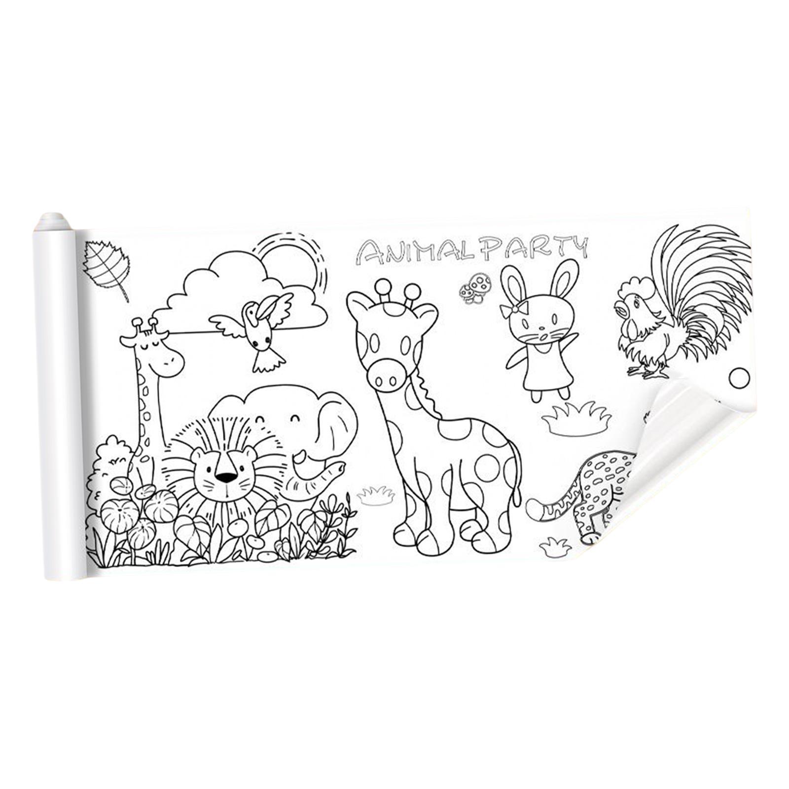 Portable Children Drawing Roll  Poster Student Children