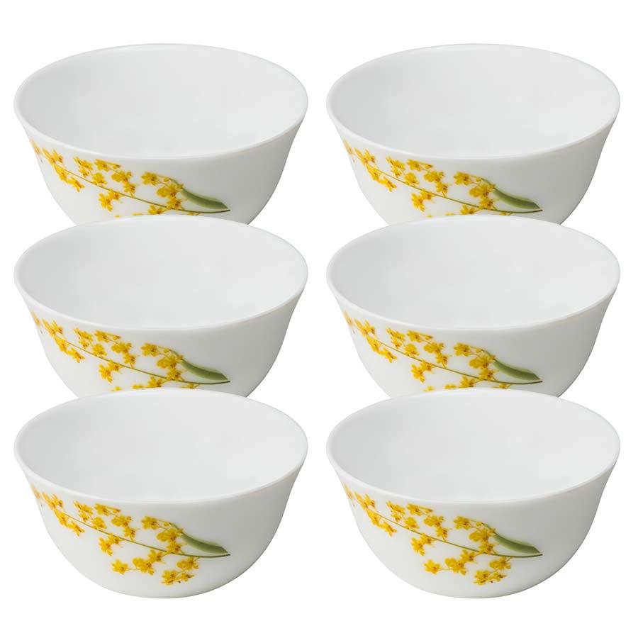 Bộ 6 chén cơm thủy tinh Diva Ivory Y.G - Hàng nhập khẩu