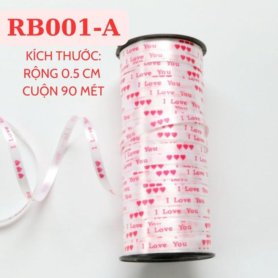 Ruy Băng Caro Phụ Kiện Trang Trí Hộp Quà Bánh Phụ Kiện Tóc May Mặc Handmade RỘNG 0.5 CM CUỘN 90 MÉT - RB001