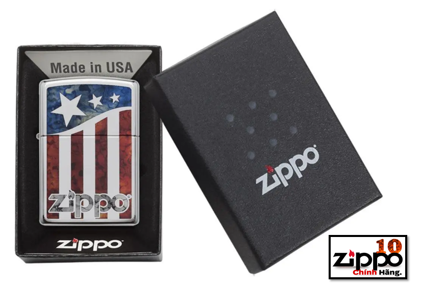 Hình ảnh  Bật lửa Zippo 29095 US Flag - Chính hãng 100%