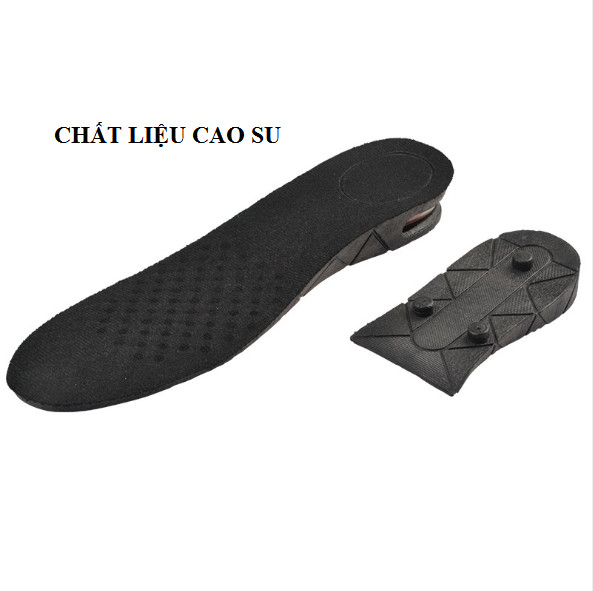 Miếng lót đế giày nguyên bàn cao từ 3cm – 7cm, có thể điều chỉnh theo size chân, có đệm khí siêu êm ái GD451-TCC-G