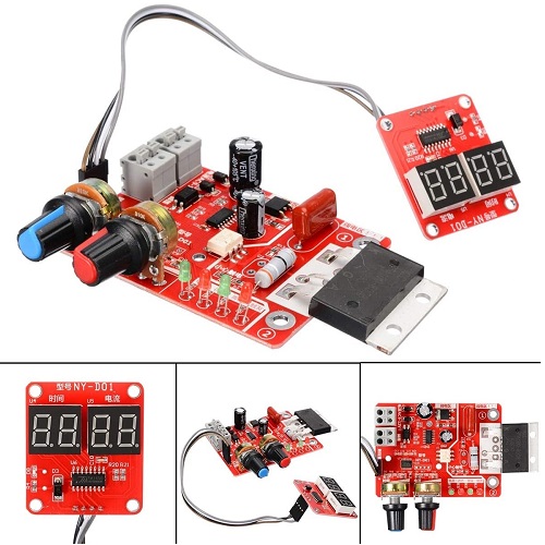 MẠCH TIMER ĐIỀU CHỈNH DÒNG, ĐIỆN ÁP MÁY HÀN CELL PIN NY-D01 100A CÓ LED
