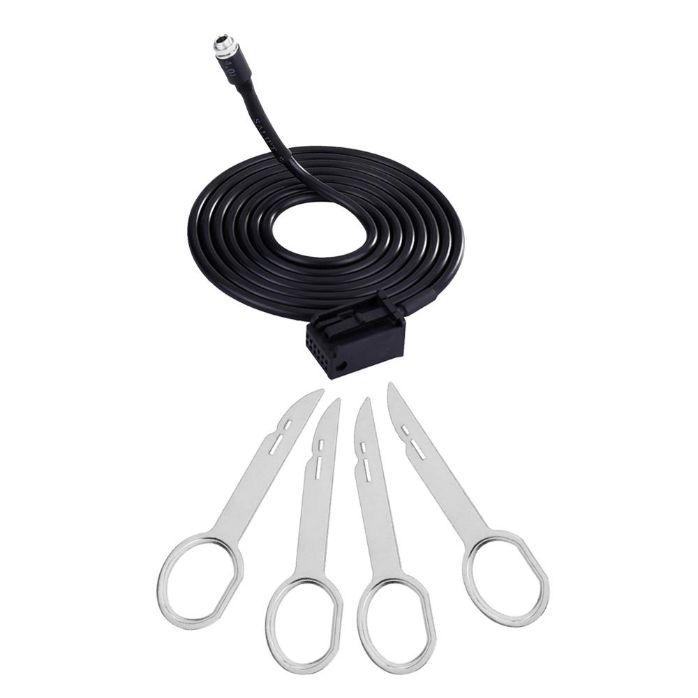 3.5mm Female AUX Audio Music Cable+Removal Keys