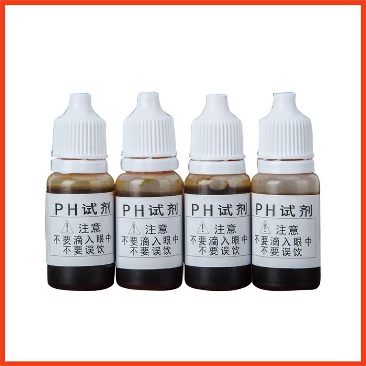 Combo 4 dung dịch đo độ ph 10ml tặng kèm bảng màu