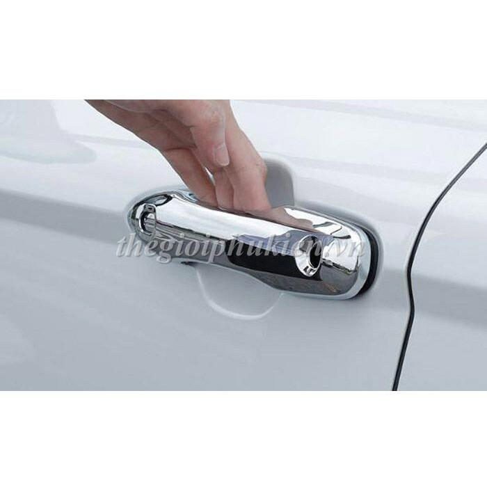Bộ ốp tay nắm, hõm cửa cho xe Toyota Camry 2019 mạ Crom