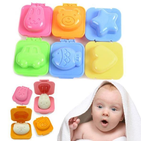 Combo 10 bộ 6 khuôn cơm đáng yêu cho bé