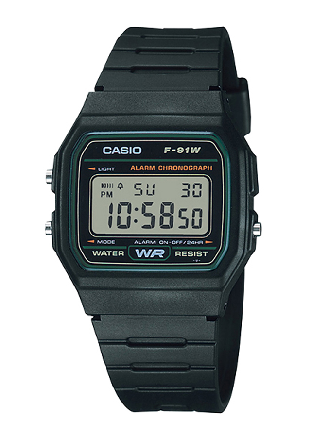 Đồng hồ nam dây nhựa Casio Standard chính hãng F-91W-3DG