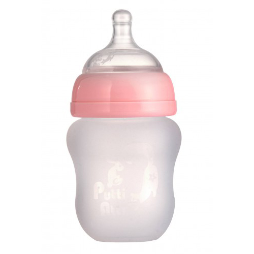 Bình sữa silicone Putti Attti 160ml (màu hồng)