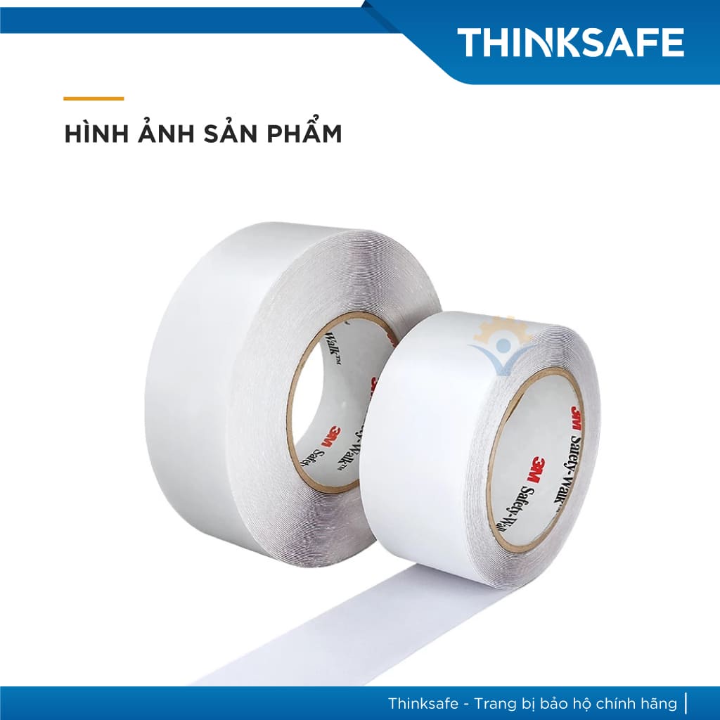 Băng keo chống trượt 3M 220 dán chống trơn trượt cho nhà tắm, bồn tắm, cầu thang, tăng độ nhám chống trơn màu trắng đục