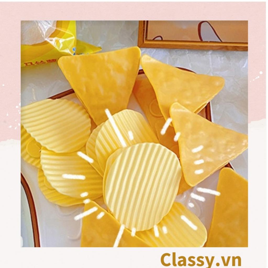 PK936 Kẹp Classy giữ mép túi đồ ăn họa tiết minh họa BimBIm snack khoai tây LAYS, tinh nghịch hài hước hot tiktok