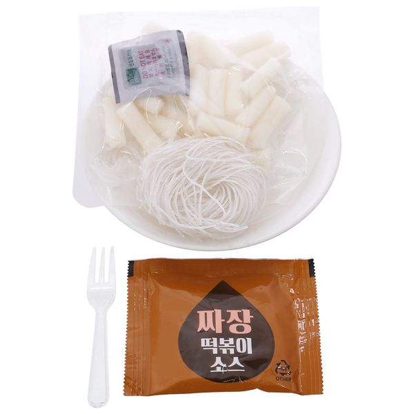 Combo 3 hộp Bánh gạo Topokki &amp; Miến Otaste Jajang tương đen 128gr