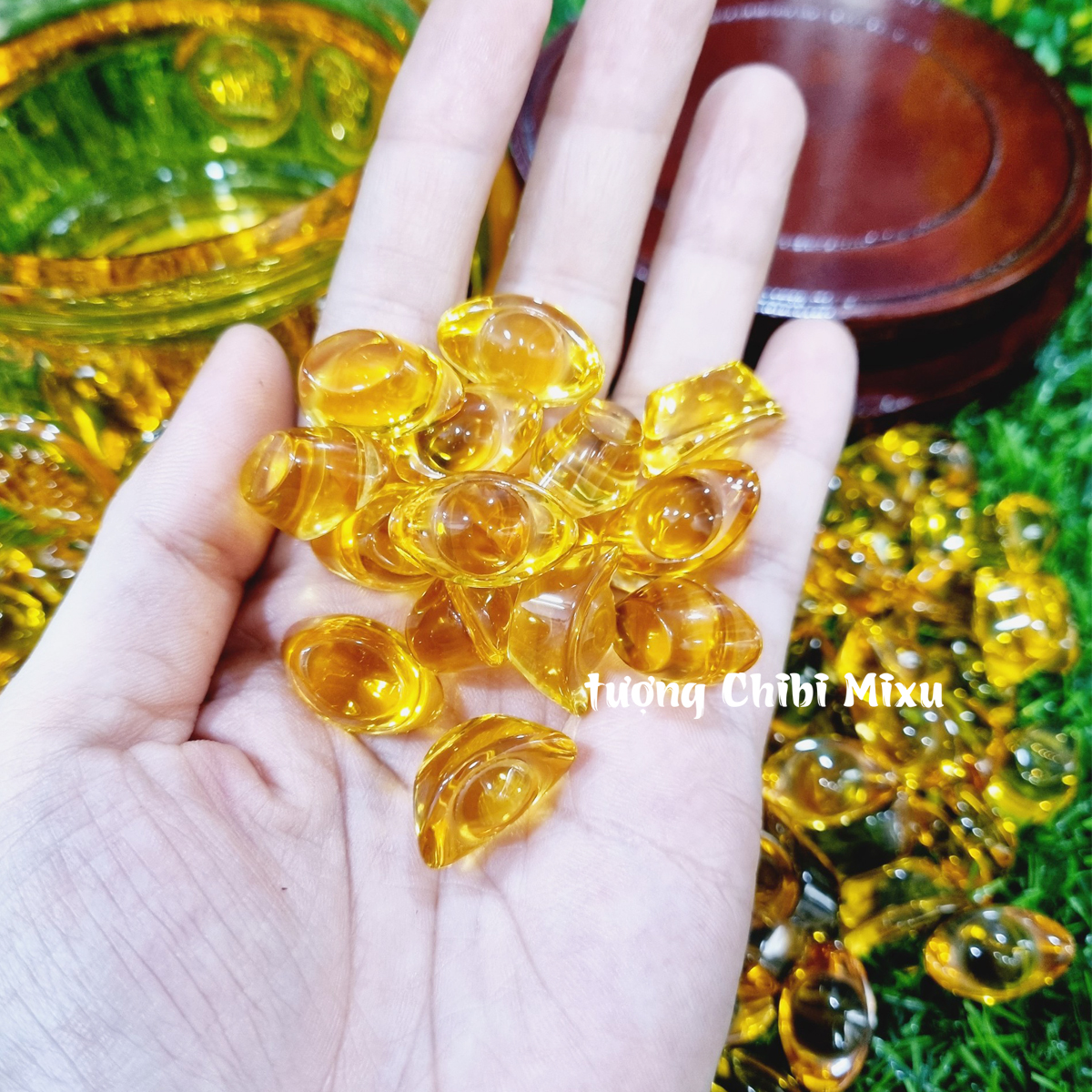 Combo Bát Tụ Bảo 12cm kèm 139 thỏi vàng 2cm Thần Tài may mắn