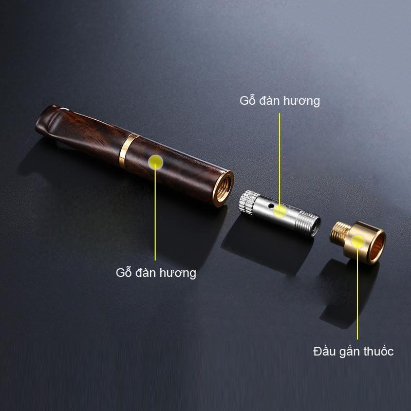 Đầu lọc thuốc bằng gỗ đàn hương cao cấp ZOBO ZB-256