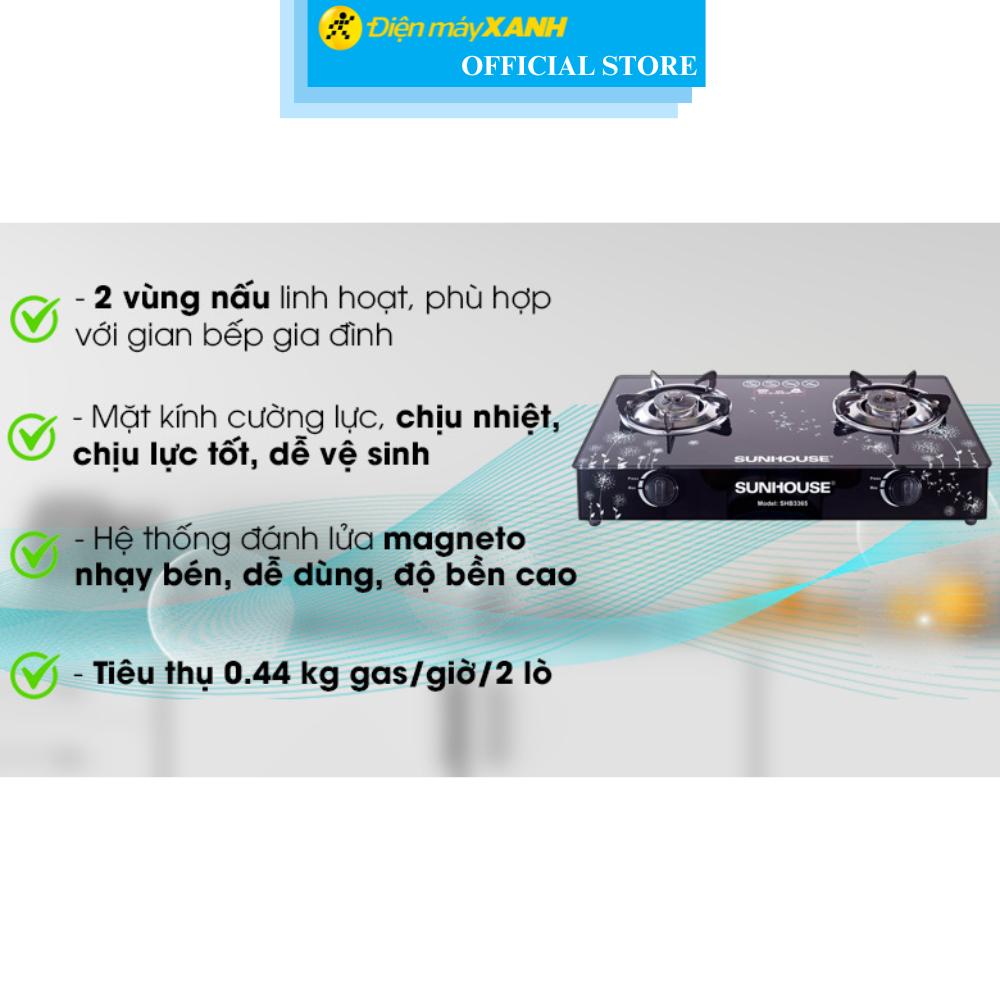 Bếp ga đôi Sunhouse SHB3365 - Hàng Chính Hãng