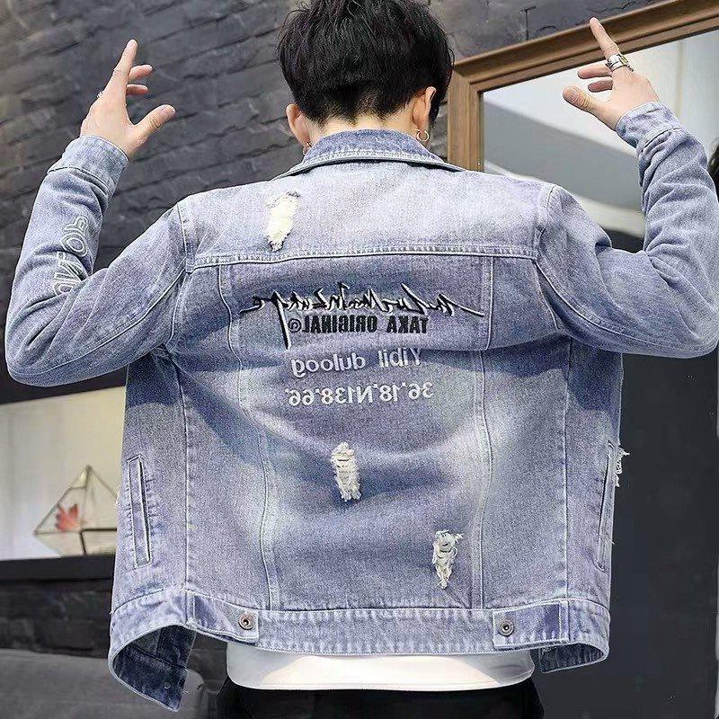 Áo khoác jean nam thời trang cao cấp, chất liệu denim thoáng mát, hàng chuẩn shop BEN Shop0807 v15