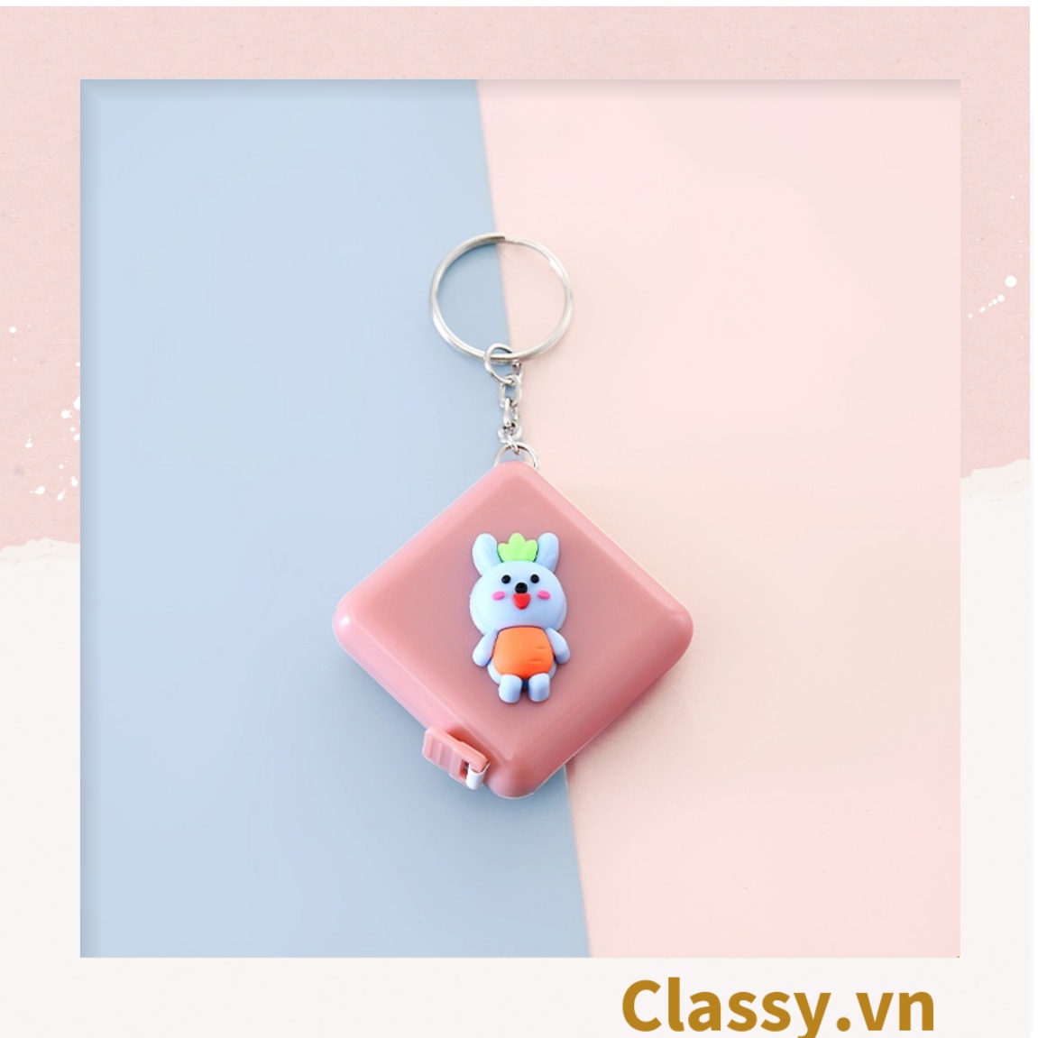 Classy Móc khóa, thước dây hộp nhựa siêu dễ thương PK1553