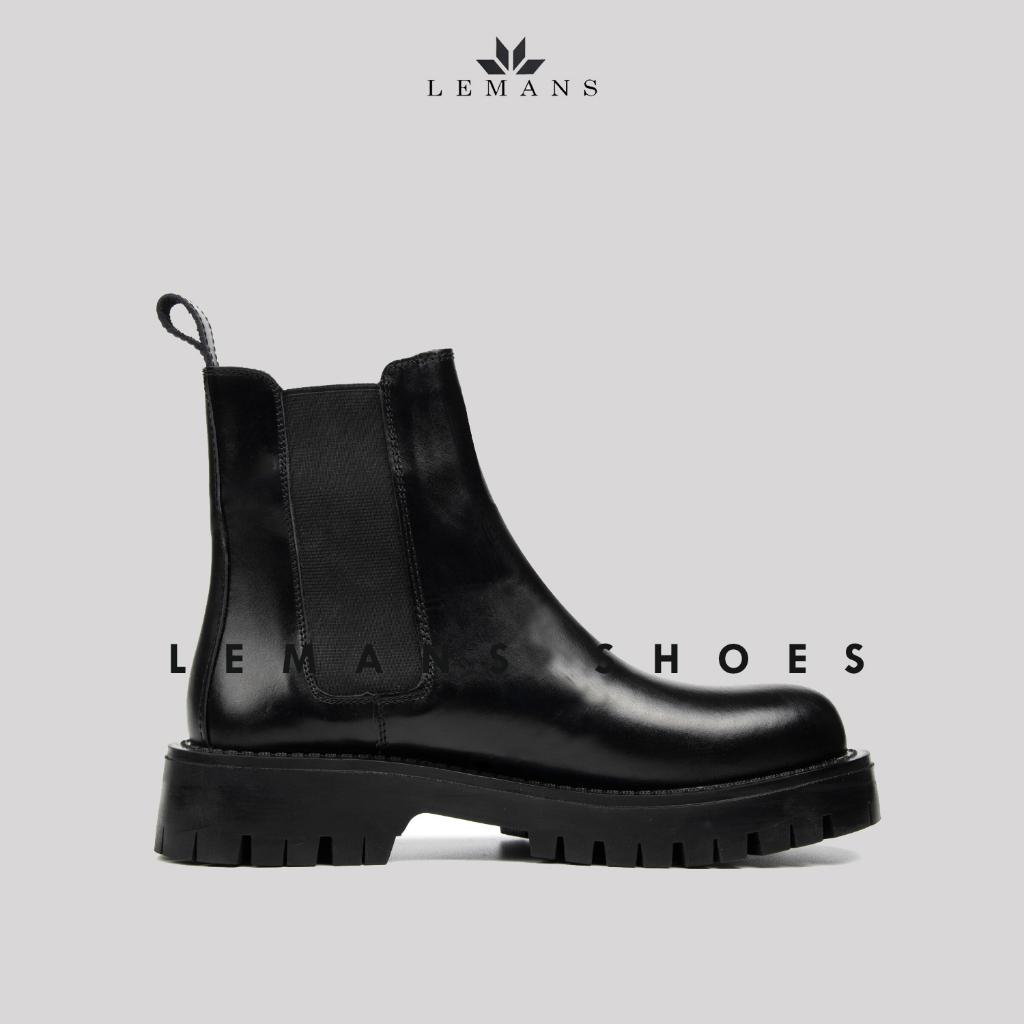 The Classic Chunky Chelsea Boots LeMans CHK02 Giày da bò Chelsea Boots đế Chunky, đế chunky, bảo hành 24 tháng