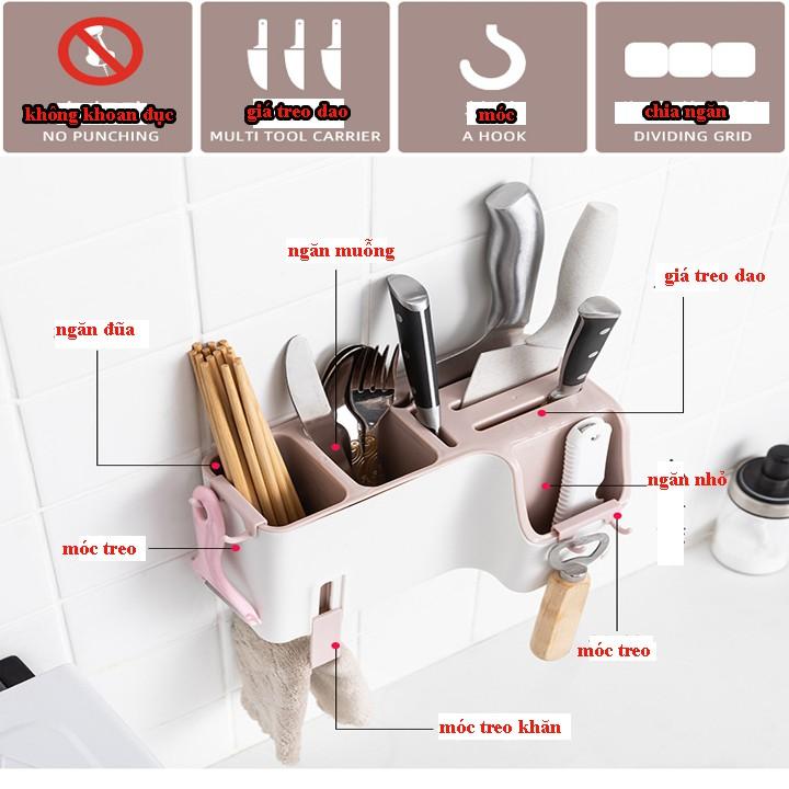 Kệ treo tường nhà bếp đựng đũa và dụng cụ nhà bếp -thiết kế sang trọng và tiện dụng cho nhà bếp