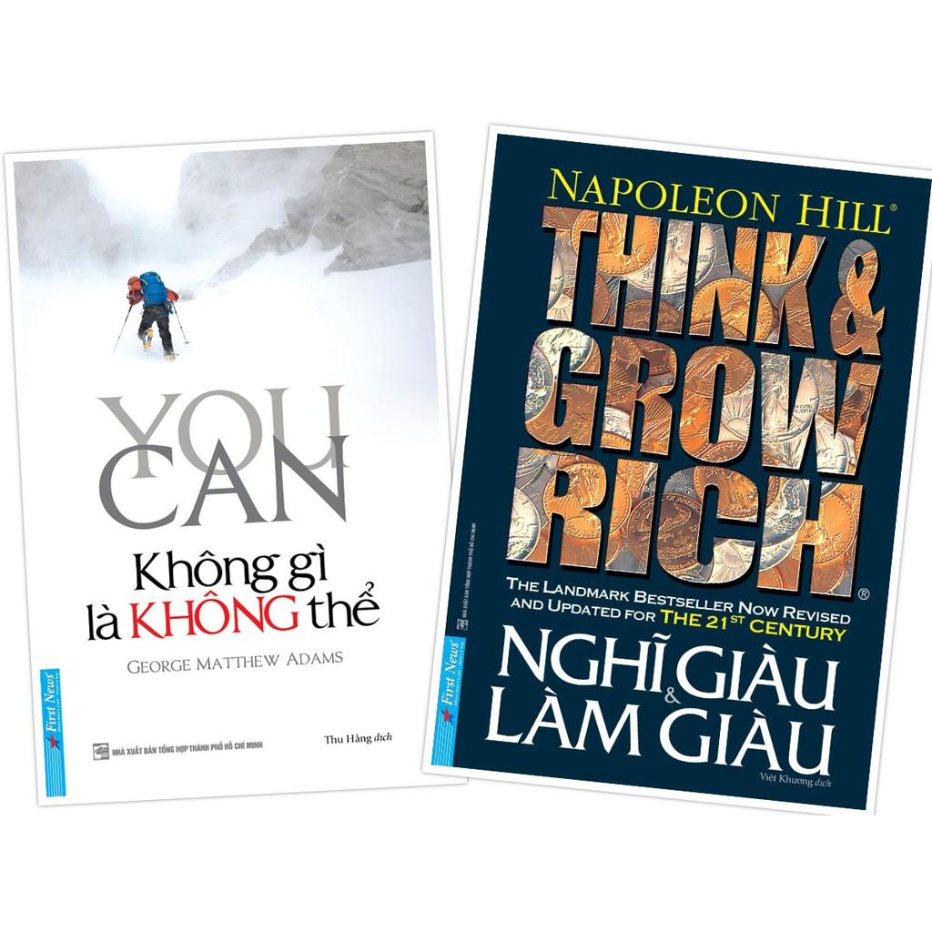 Sách - Combo You Can Không Gì Là Không Thể + Nghĩ Giàu Và Làm Giàu  - First News