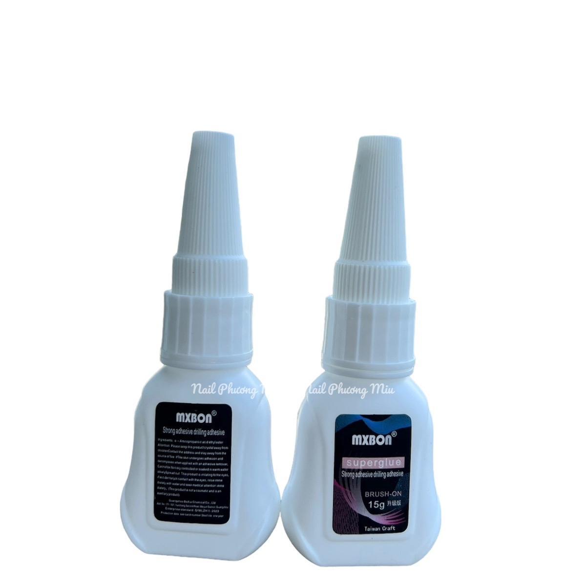 Keo Dán Móng Đính Đá Mxbon Chính Hãng Siêu Dính, Keo Mxbon Trắng Đen Nhanh Khô 7g và 15g Làm Nail Tiện Lợi Nữ keo dán mỏng giả