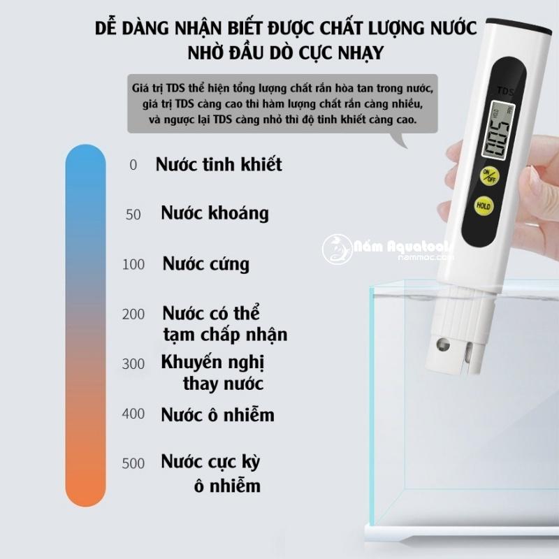 Bút Test TDS Thế Hệ Mới | Bút Kiểm Tra TDS Thế Hệ Mới Cho Bể Cá Cảnh, Bể Thuỷ Sinh