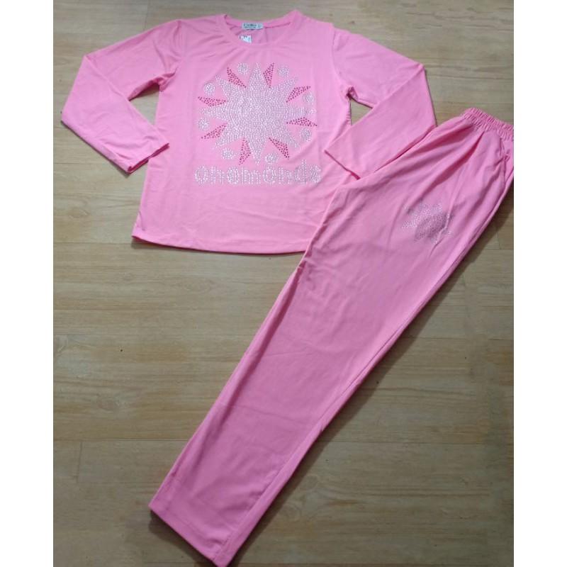 Bộ Thun Cotton Ép Đá Dài Tay Dài size L