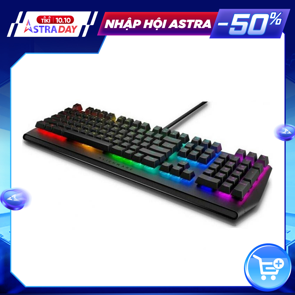 Bàn phím cơ Dell Alienware AW410K (70273596) RGB Mechanical Gaming Keyboard US English | Hàng chính hãng