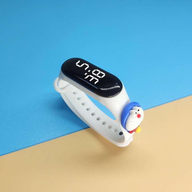 Đồng Hồ Led Silicon Hình Thú Cho Bé