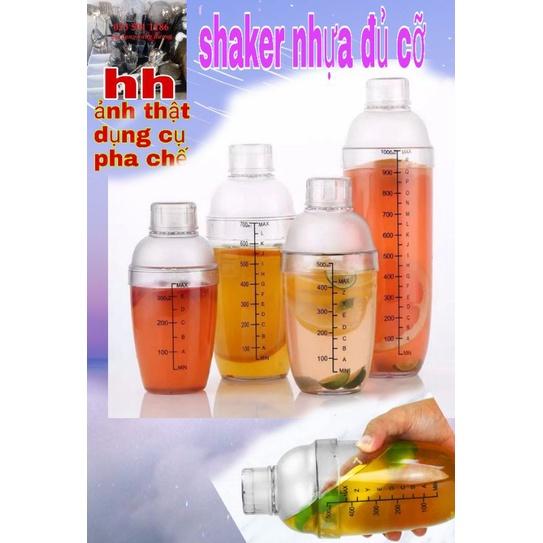 Bình Lắc pha chế trà sữa, shaker đủ cỡ 350ml, 500ml, 700ml, 1000ml chuyên dụng cụ pha chế