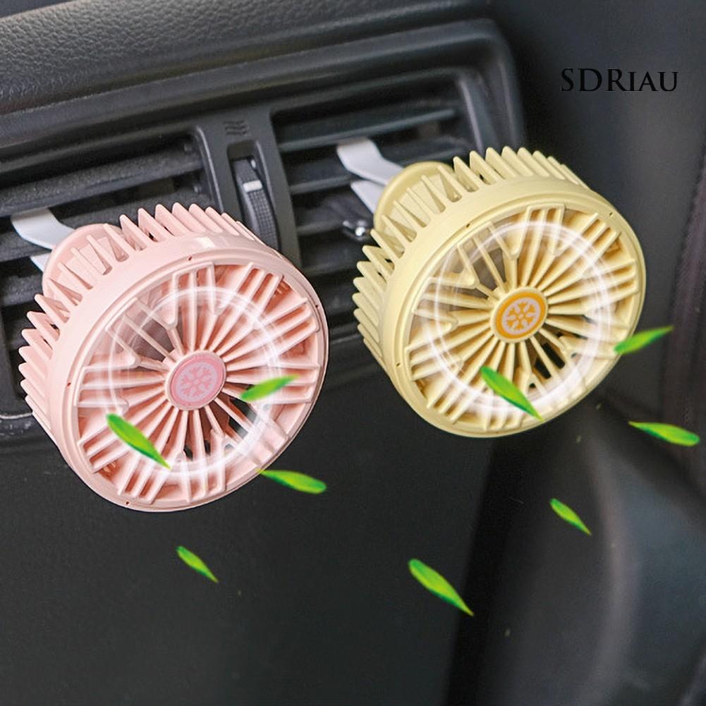 Quạt làm mát mini Mini Có Đèn Led Cho Xe Hơi