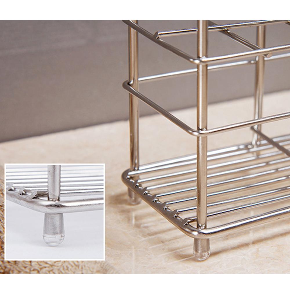 Giá đỡ bàn chải đánh răng bằng thép không gỉ đa chức năng