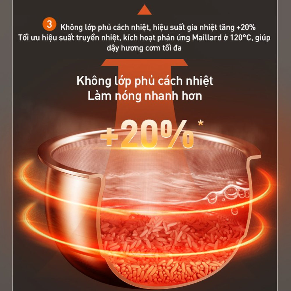 Nồi cơm điện tử cao tần ruột Inox chống dính tự nhiên Hàn Quốc JNRC-401 dung tích 1.5L - Hàng chính hãng