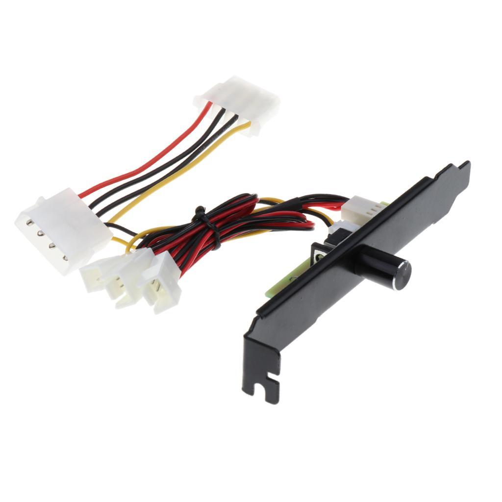 Pack of 2 3 Channel PC Cooler Fan ​​Controller for PC CPU