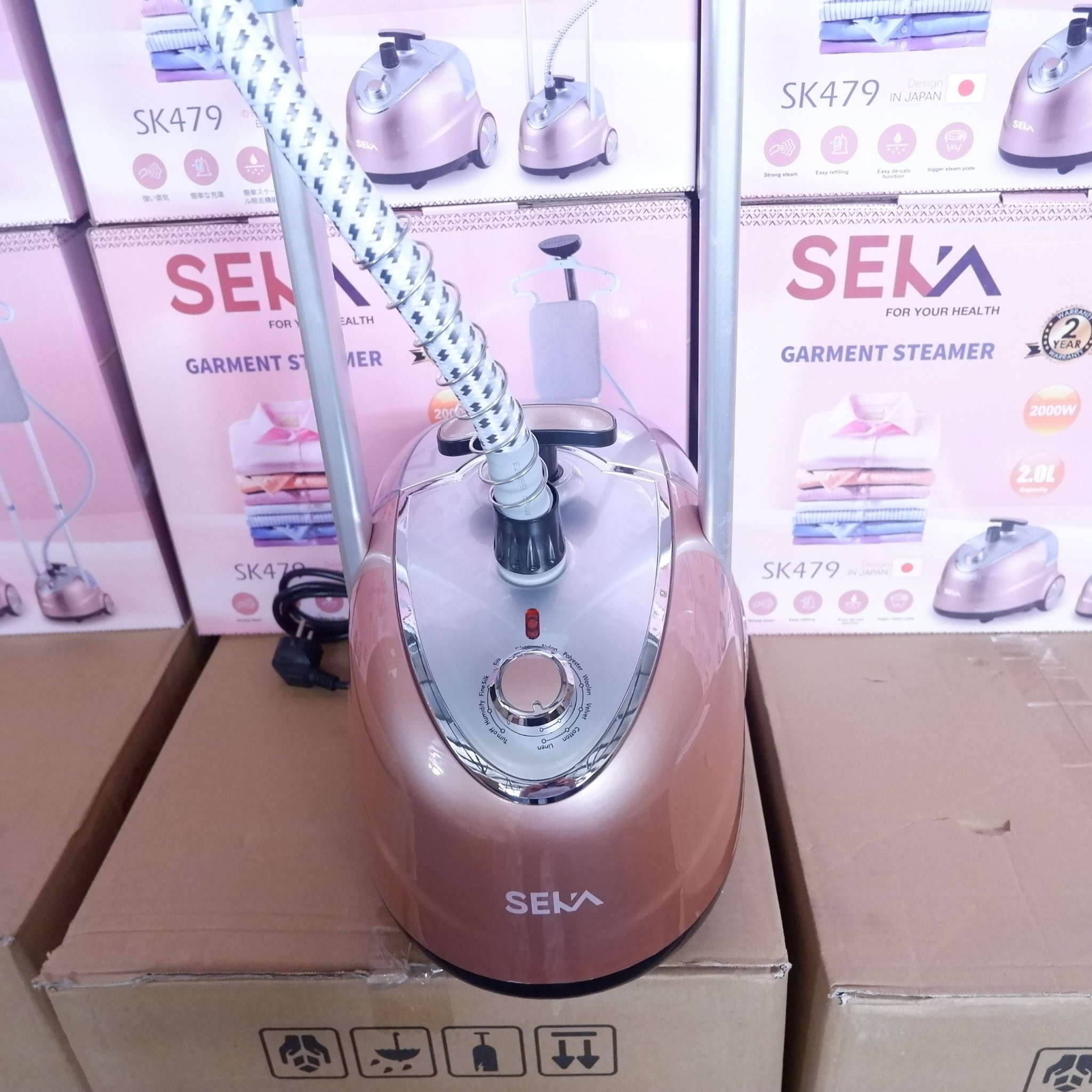 Bàn Là Cây Hơi Nước SEKA SK479 Kèm Bàn Ủi Công Suất 2000W Dễ Dàng Sử Dụng, Phù Hợp Nhiều Loại Vải hàng nhập khẩu