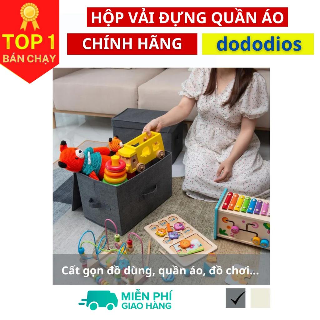 Hôp vải nắp liền đựng quần áo, đựng đồ chơi, đồ dùng trong nhà, hãng Yamazen xuất Nhật DoDoDios House