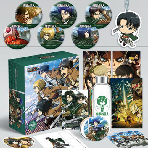 Hộp quà tặng anime Attack On Titan Đại Chiến Titan có bookmark postcard huy hiệu ảnh dán ảnh thẻ poster (MẪU GIAO NGẪU NHIÊN)