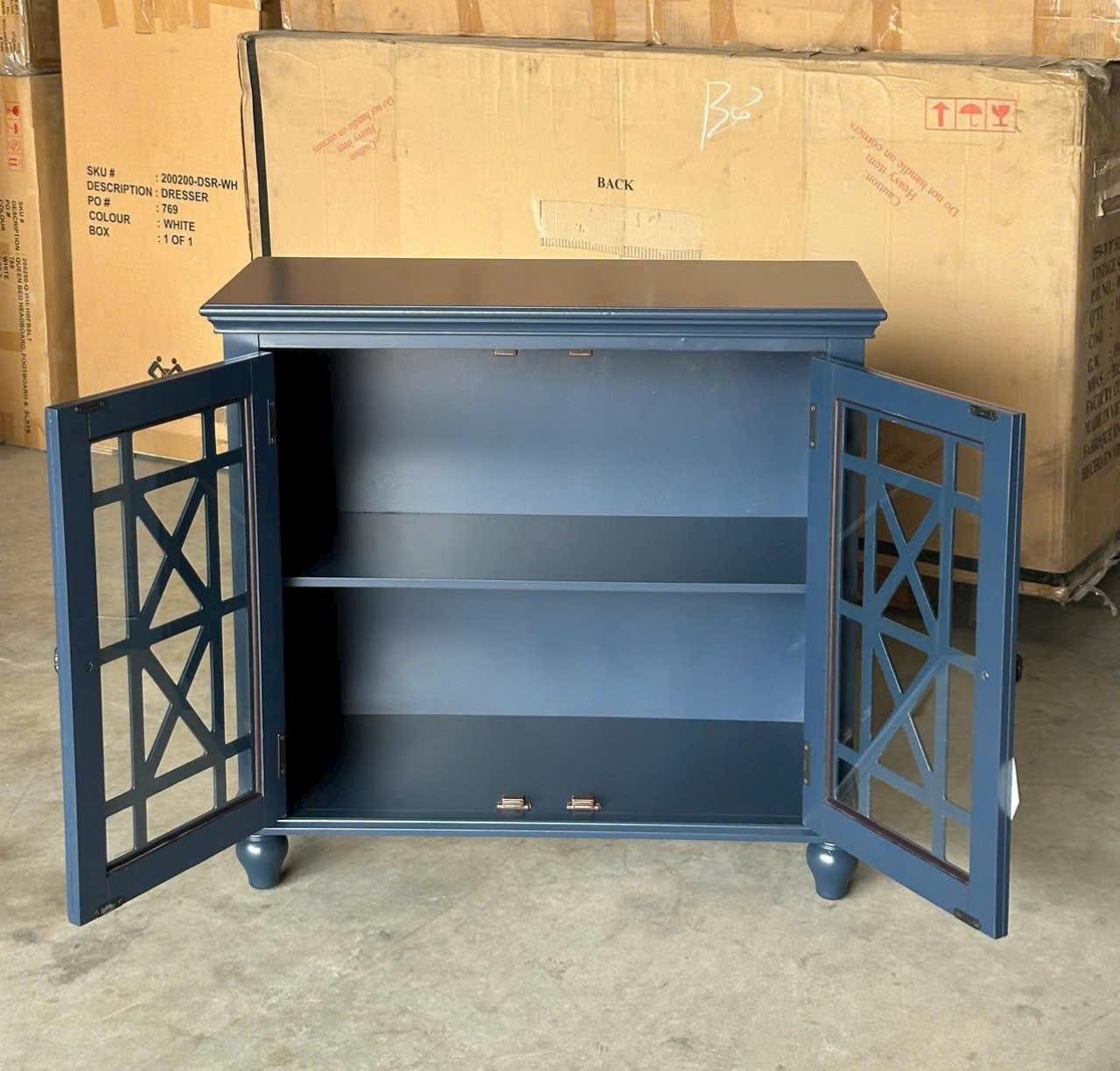 Tủ bếp, tủ trang trí 2 cánh mở SM15CT Juno Sofa KT Ngang 86 x Sâu 37 x Cao 82 / cm