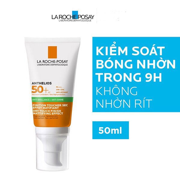 Kem chống nắng La Roche-Posay kiểm soát bóng nhờn và bảo vệ da SPF 50+ Anthelios Dry Touch 50ml