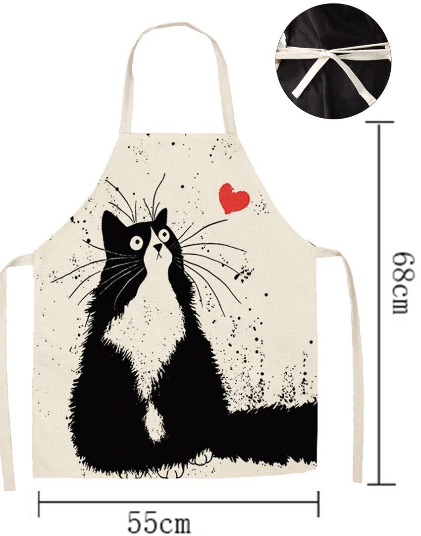 Phim hoạt hình dễ thương-Unisex Tạp dề nấu ăn Tạp dề