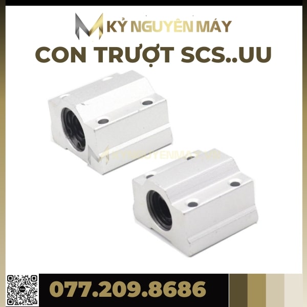 Con Trượt SCS30UU, SCS35UU, SCS40UU, Bạc Trượt SCSUU, Con Trượt Tròn SCS UU, Chất Liệu Thép Chịu Lực Không Gỉ