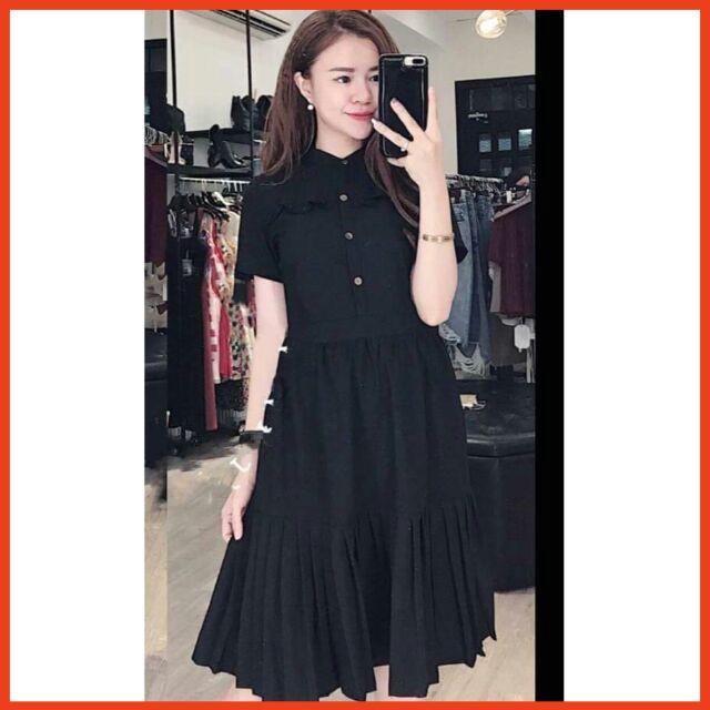 Đầm Dài Nhiều Màu Dập Li